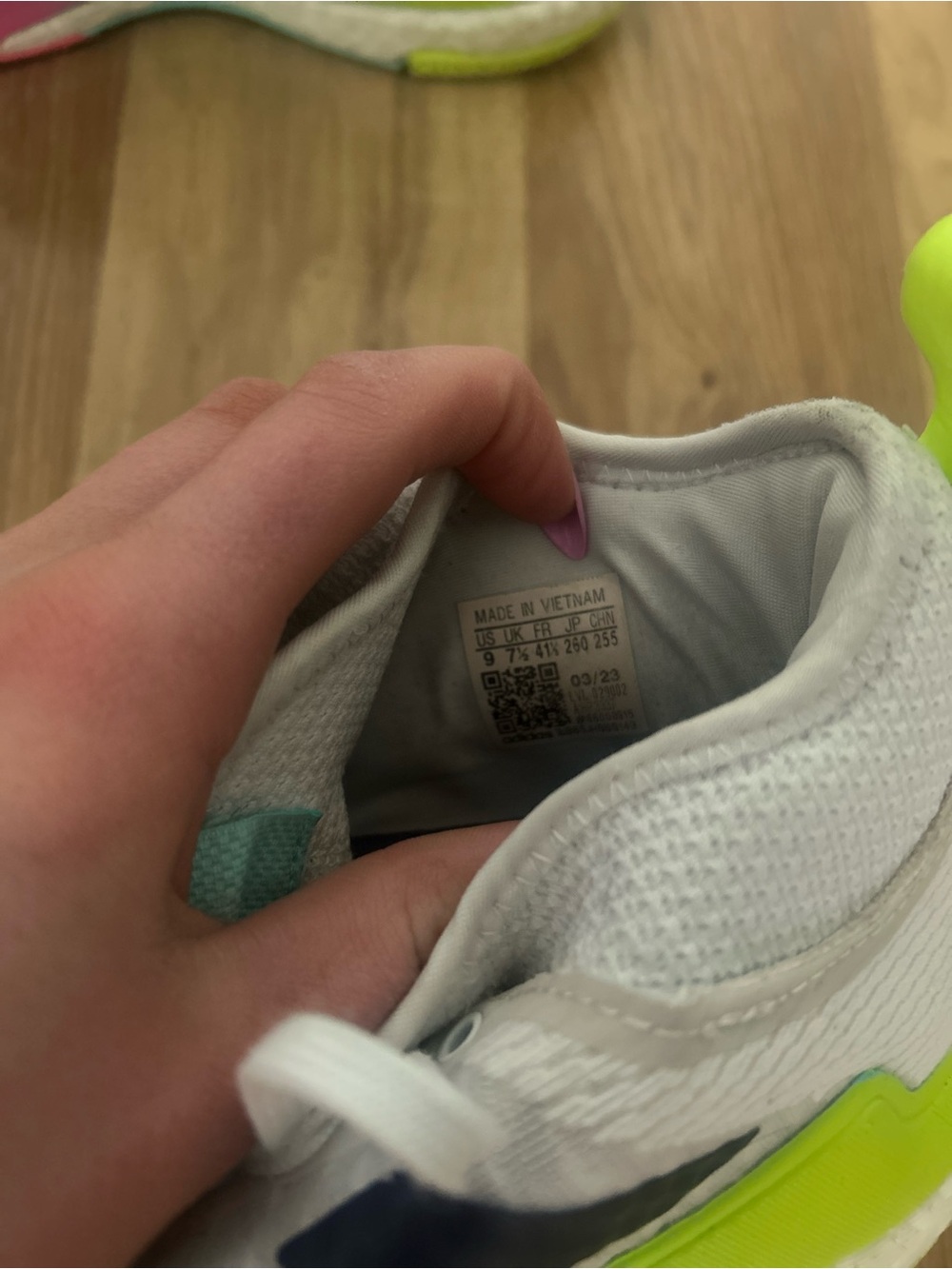 adidas crazy flight volleyball shoes with Pink & Lime Accents - Picture 5 of 6